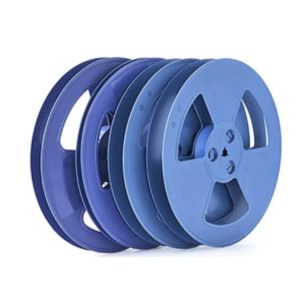 blue plastic reels